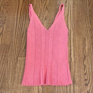 Pink Knitted Anthropologie Top